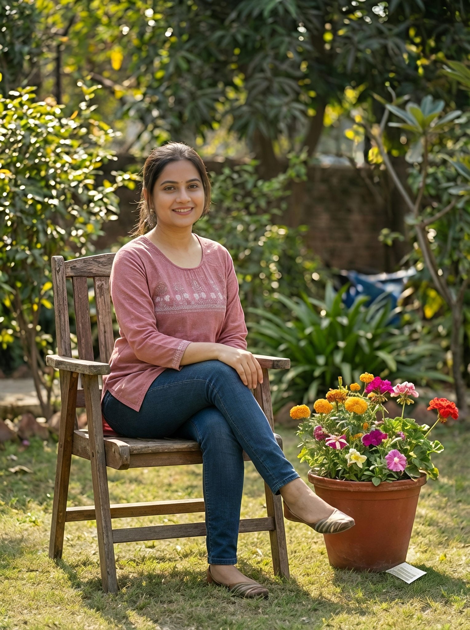 Light Pink Embroidered Cotton Kurti – Women Daily Wear | Cyenora - Cyenora