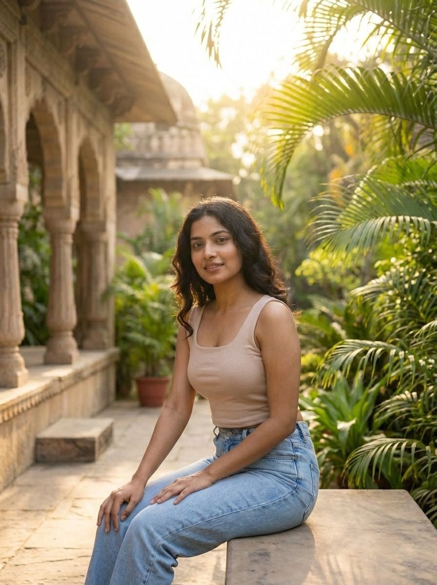 Cream White Sleeveless Crop Top – Women Cotton Top | Cyenora - Cyenora